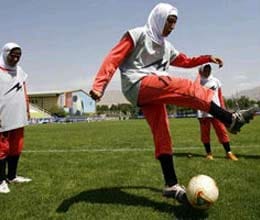 now women footballers will wear scarves