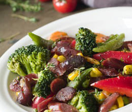 roasted vegetable and sausage recipe