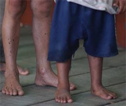 village where people do not wear shoes