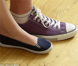 big size foot maching shoes