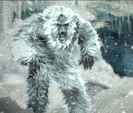 yeti live in Siberia forest  