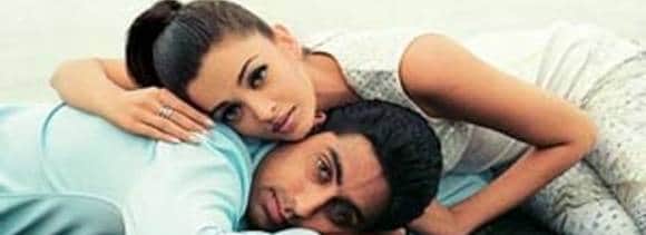 aish sleeps in a special style