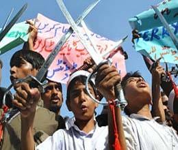 a case of blasphemy registered on attack on a hindu temple