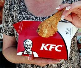 worm found in fried chicken of kfc