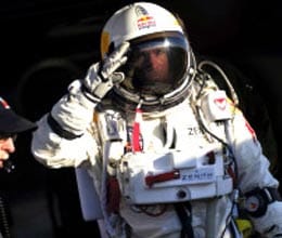 skydiver cancels jump from edge of space due to high winds