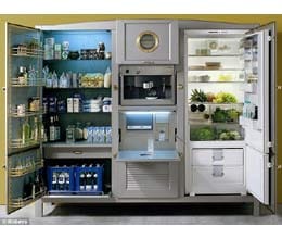 the la cambusa fridge which has coffee maker and tv also