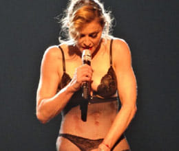 Madonna dedicates onstage striptease to malala