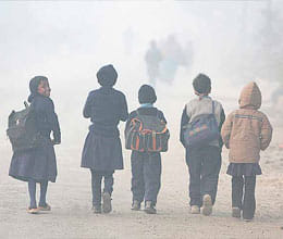 northern india including ncr feels cold