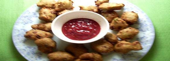 sitafal aloo pakora for fast