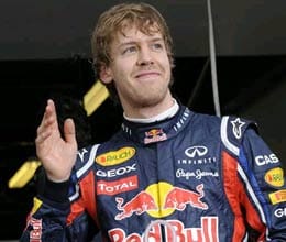 vettel passes stewart, wins bahrain gp