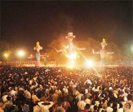 muslim community makes ravan effigy in bihar