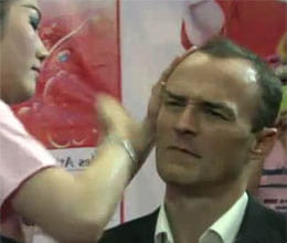 traditional technique  pay $350 to be slapped and remain young 