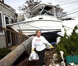 why sandy storm came in north america