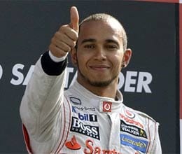 hamilton grabs pole in shanghai
