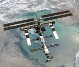 see space station on eyes in direct at your home