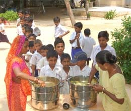 lizard in midday meal, 76 children fall ill
