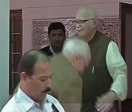 russian ambassador touches advani feet