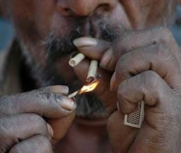poor more prone to smoking in india