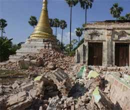 earthquake in burma kills 12