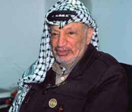 Arafat's body being pulled from the grave