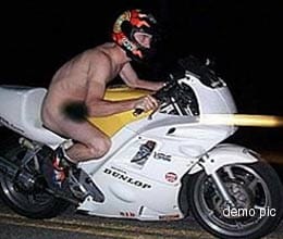 a naked man ride bike in kerala for one hours