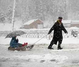 temperatures below zero first time in this season in srinagar