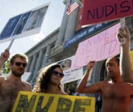being naked in public places prohibited in us 