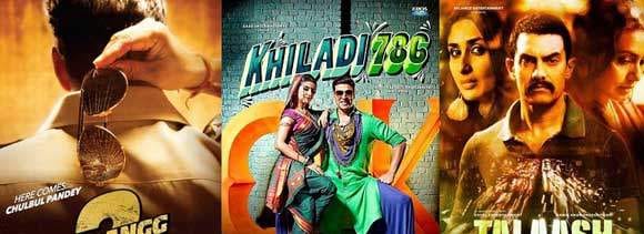 15 days for 'khiladi 786' and 'dabangg 2', 7 days for 'talash'