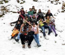 winter increase by snow and rain on mountains