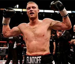flintoff start boxing career with win
