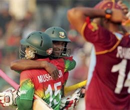 bangladesh defeat west Indies by 7 wkts