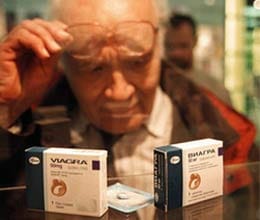 old man lost eye sight due to viagra