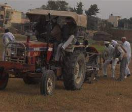 farmers cultivated land of jp township near tappal 