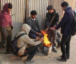 cold wave sweeps north india