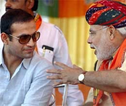 Irfan Pathan in support of Narendra Modi