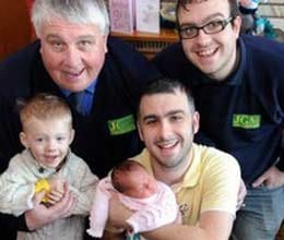one century after birth of daughter