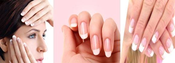 Do French manicure at home