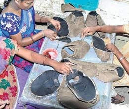 china rescued sweat footwear component industry