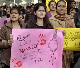 gangrape protester once again on road