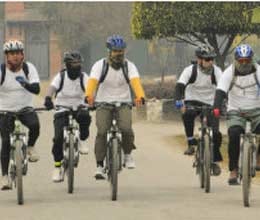 nepal army chief pedals to office