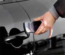 smart phone will become your car key in case of left