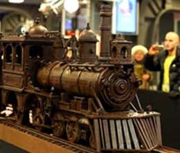 man make chocolate train 110 feet lenth
