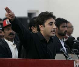 pakistan press marks arrival of new Bhutto into politics