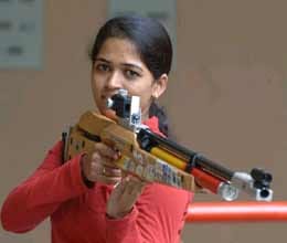 tejaswini shot at gold