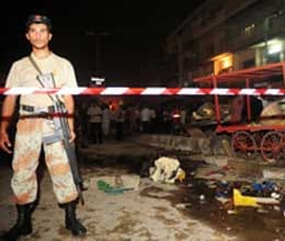 blast in karachi of pakistan 2 dead