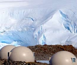 'luxury' eco camp that pitches up in antarctic