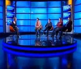 black cat interrupts live TV debate in serbia