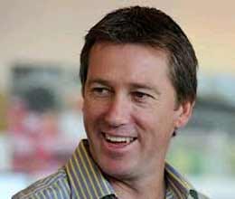 mcgrath happy to have a place among great cricketers