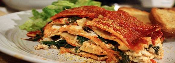 mushroom and spinach lasagne