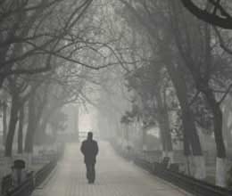 pollution in beijing cross danger mark
